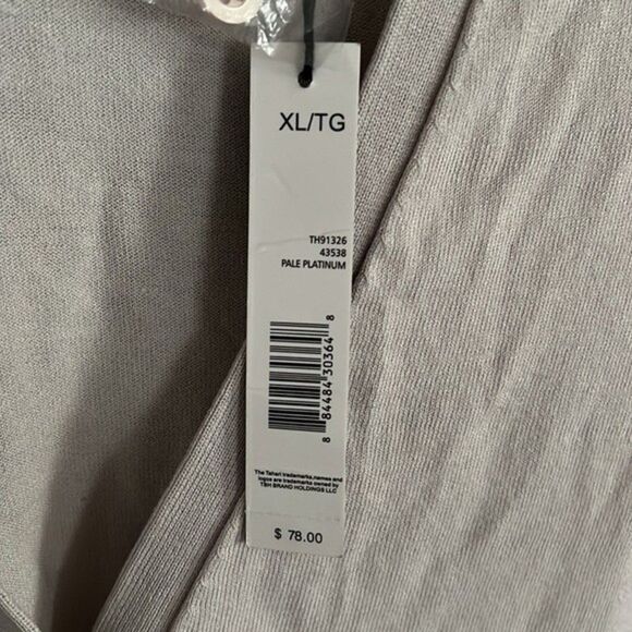 Tahari Cardigan with wide sleeves. Color pale platinum - Picture 5 of 7
